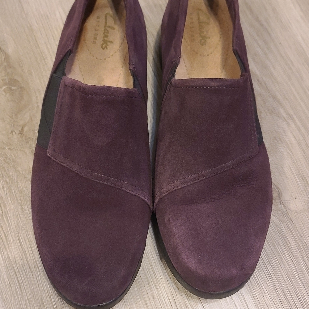 Clarks Women's Purple Slip-On Shoes